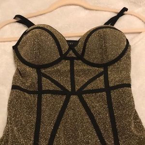 New Gold and black bodysuit